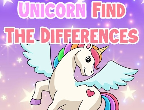 Spel Unicorn Hitta skillnaderna  på nätet