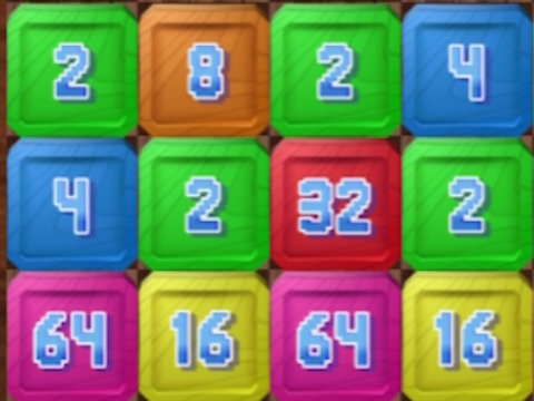 Spel 2048: träblock på nätet