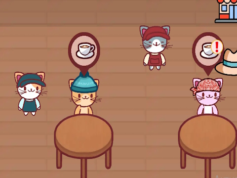 Spel Kattkafé på nätet