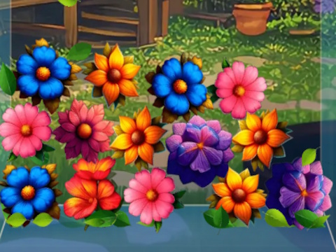 Spel Blommor slås samman 2048 på nätet