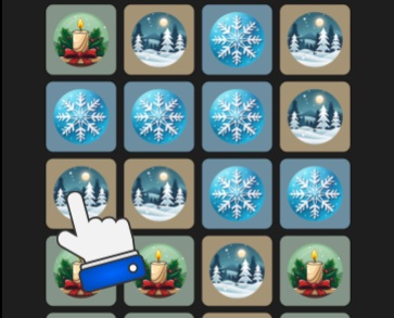 Spel WinterWonder -symbolen sammanfogas på nätet