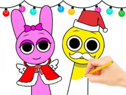 Spel Målarbok: Sprunki Christmas  på nätet