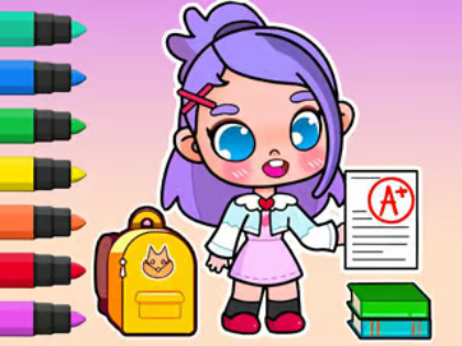 Spel Målarbok: Avatar School Day  på nätet