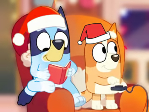 Spel Jigsaw Puzzle: Bluey Christmas Party på nätet