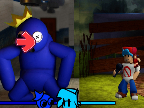 Spel FNF vs Rainbow Friends på nätet