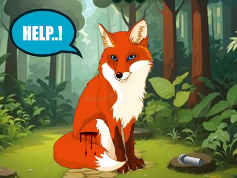 Spel Rädda den skadade räven  på nätet