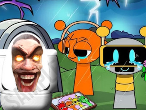 Spel Sprunki Castle Panic Skibidi Toalett  på nätet