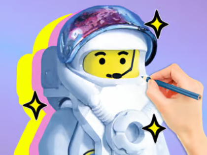 Spel Målarbok: LEGO Astronaut  på nätet