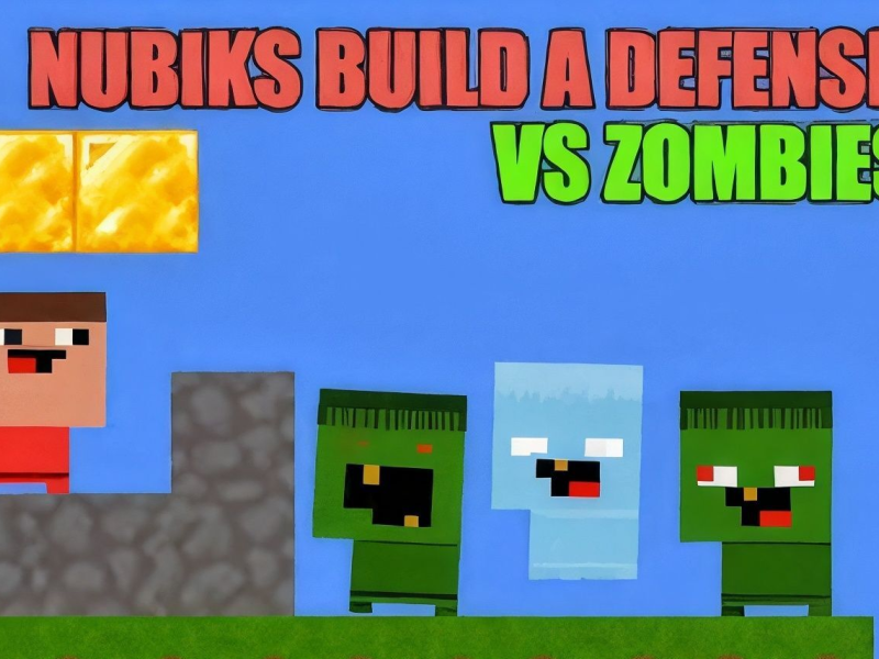Spel Nubiks bygger ett försvar mot zombies  på nätet