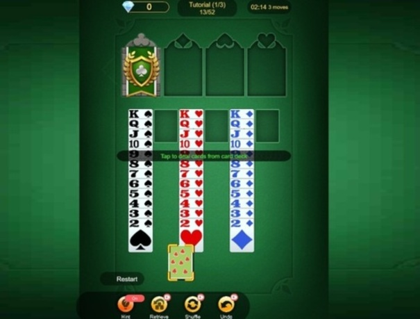 Spel Patiens kung på nätet