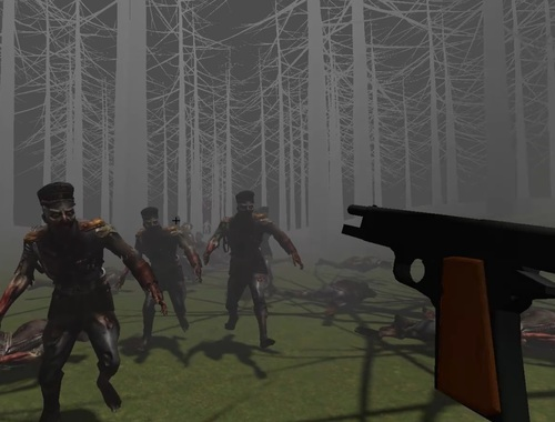 Spel Zombier i en skog  på nätet