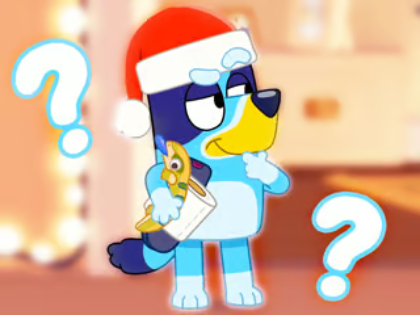 Spel Barnquiz: Bluey Christmas Fandom på nätet