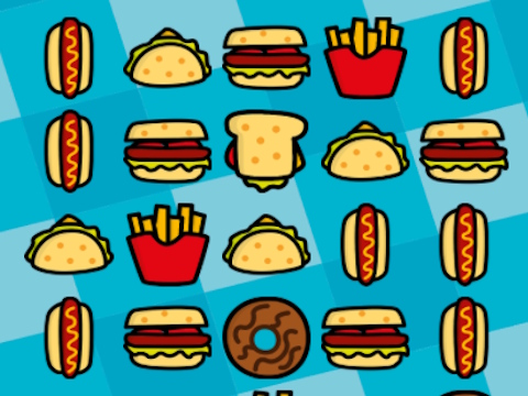 Spel Food Match spel  på nätet
