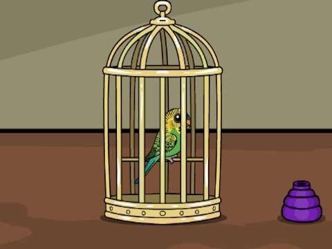 Spel Grön budgie fly på nätet