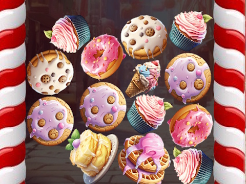 Spel Slå ihop sötsaker  på nätet