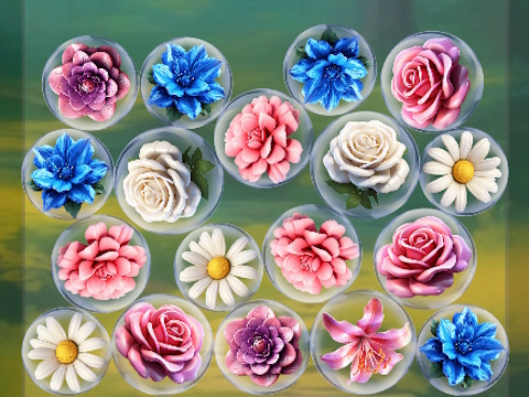 Spel Slå ihop blommor!  på nätet
