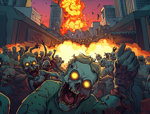 Spel Zombie belägring. io  på nätet