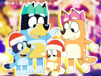 Spel Pussel: Bluey Family Xmas Eve  på nätet