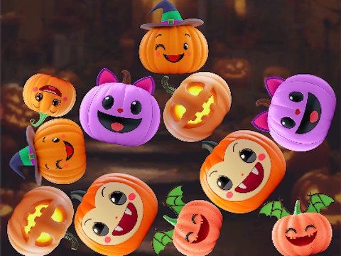 Spel Slå samman anslutningspumpor: Halloween! på nätet