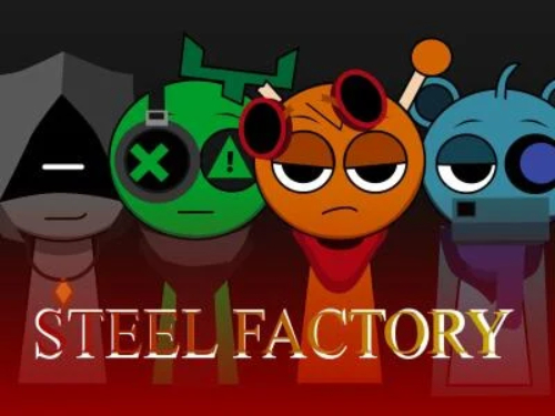 Spel Sprunki x SepBox: Stålfabrik  på nätet