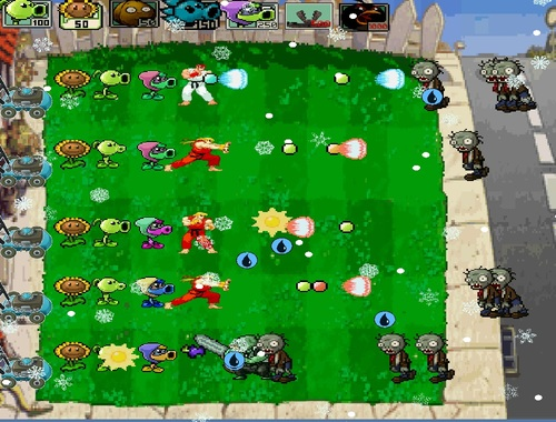 Spel Street Fighter vs Zombies på nätet