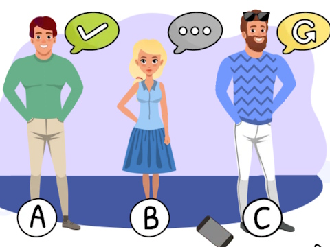 Spel Vem är? 2 hjärnpussel och chattar  på nätet