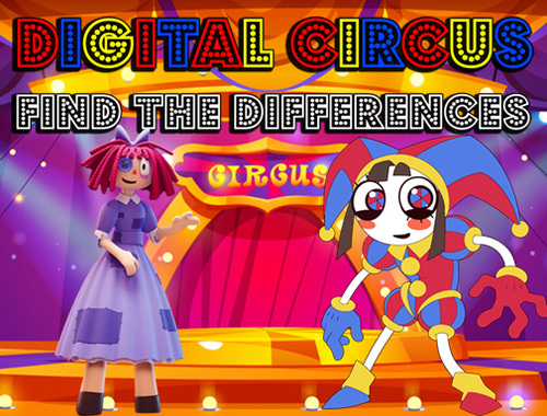 Spel Digital cirkus hitta skillnaderna  på nätet