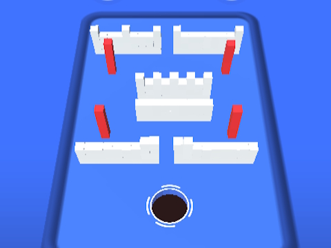 Spel Hål 3D färgblockspel  på nätet