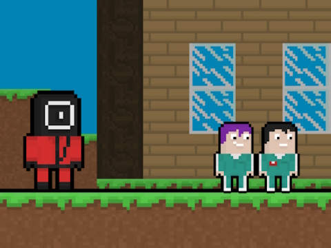 Spel Squid Escape men Blockworld  på nätet