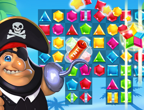 Spel Pirater matchar den förlorade skatten  på nätet
