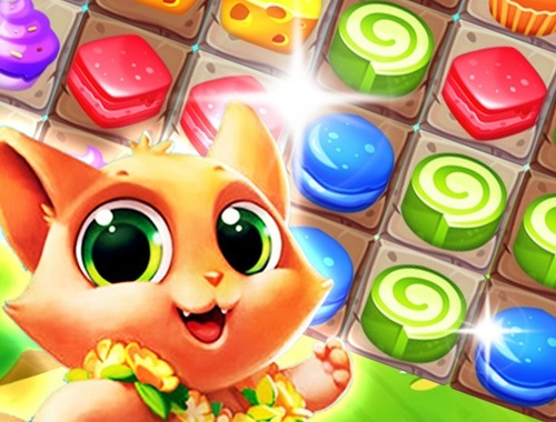 Spel Cat Match 3 på nätet