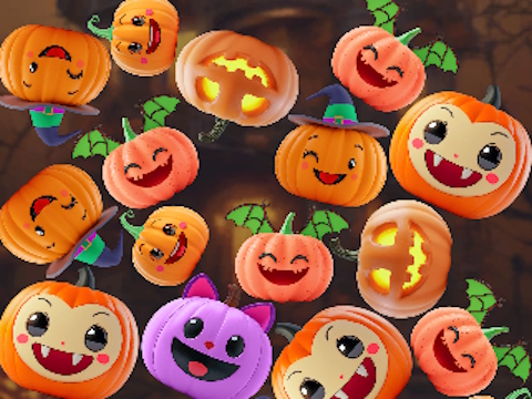 Spel Slå samman pumpor: Halloween!  på nätet