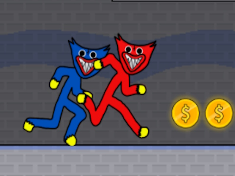 Spel Stickman Huggy Party Duo på nätet