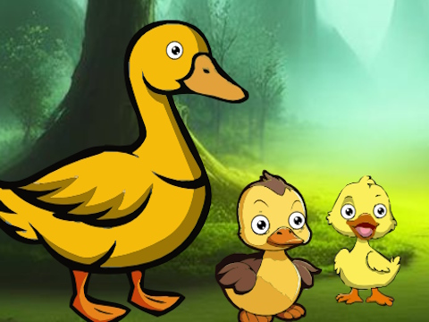 Spel Duck Family når damm  på nätet