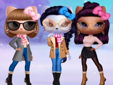 Spel Kitty Squad Winter Dress Up på nätet