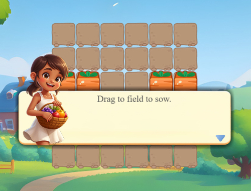 Spel Skörd av grönsaker  på nätet