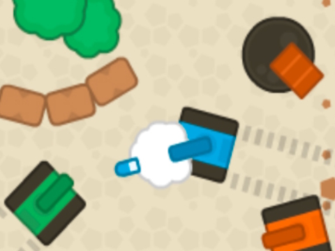 Spel 1 2 3 4 Player Tank Game 2D på nätet