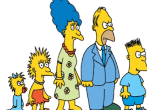 Spel Simpsons hittar skillnaden  på nätet