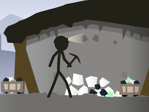 Spel Stickman gruvsimulator  på nätet