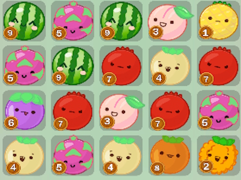 Spel DICE PUZZLE: Frukt!  på nätet