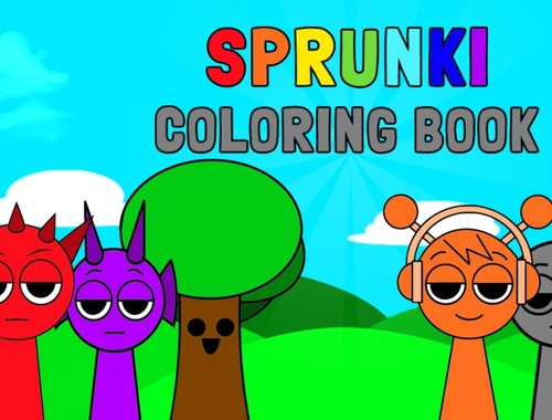 Spel Sprunki målarbok  på nätet