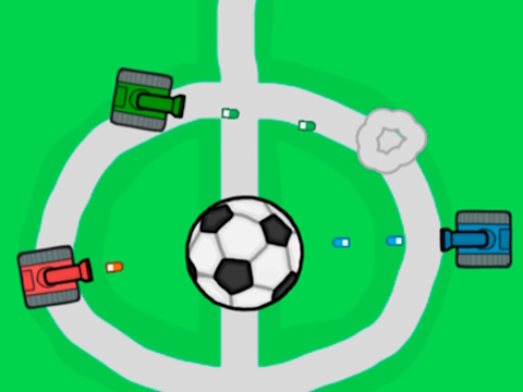 Spel Tank Soccer Battle 1 2 3 4 Spelare  på nätet