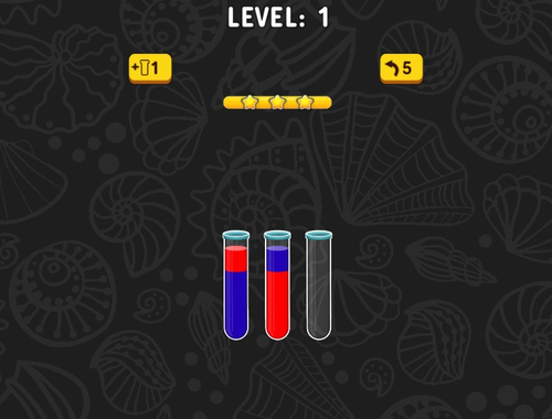 Spel Färgvatten sortering 3D  på nätet
