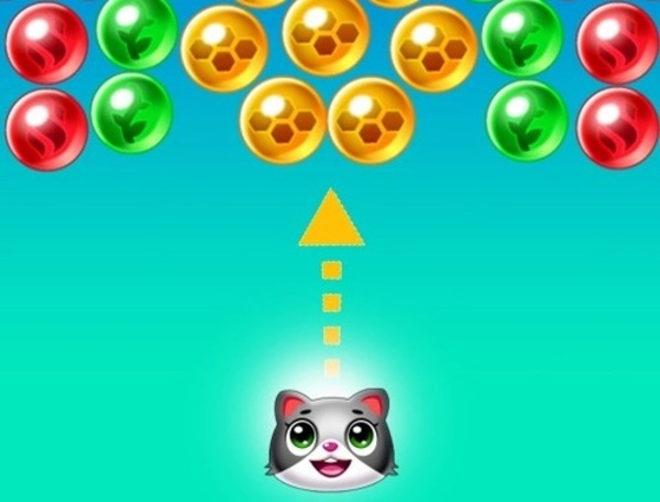 Spel Rädda kattbubbleskytten  på nätet