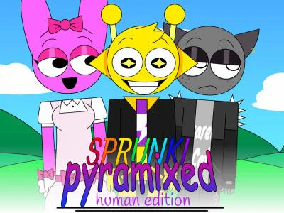 Spel Sprunki Pyramixed: Human Edition  på nätet