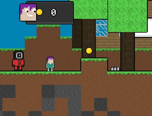 Spel Squid Escape men Blockworld  på nätet