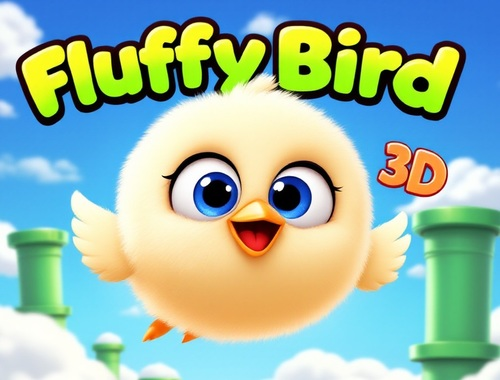 Spel Fluffig fågel 3d  på nätet