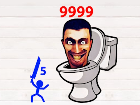 Spel Stickman hjälte Skibidi Tower Defense  på nätet