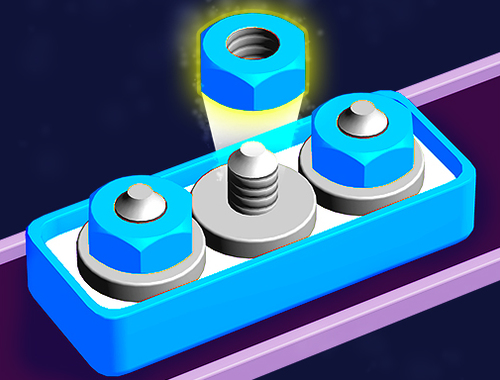 Spel Nötter Stack Sort: NUTS & BOLTS  på nätet