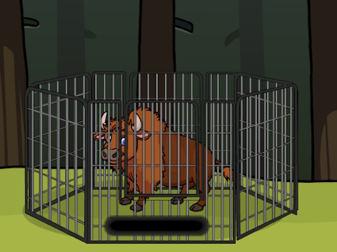 Spel Rädda bisonen från Cage  på nätet